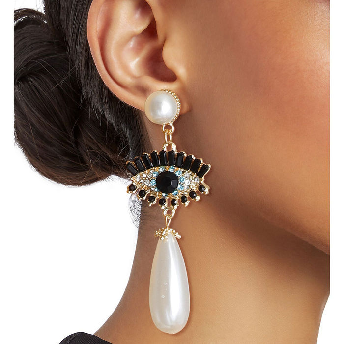 Ladies Of Fatima|evil Eye Fatima Hand Stud Earrings - Gold Silver Color  Dangle For Women